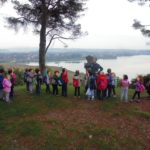 Il lago di Pusiano visto dall'alto