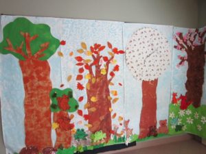 Il bosco realizzato dai bambini