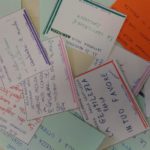 I biglietti con le parole gentili