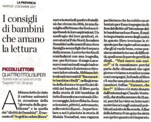 Articolo sui consigli di lettura