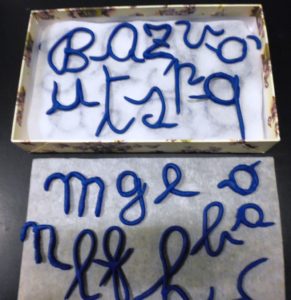 Le lettere di plastilina