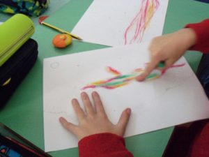 Prime prove con i pastelli a olio