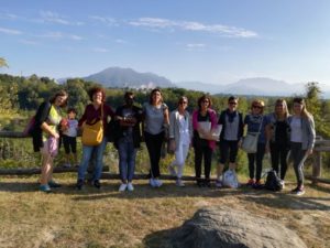 I genitori al belvedere dell'oasi