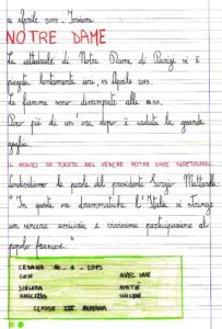 La seconda parte della sintesi della discussione fatta in classe