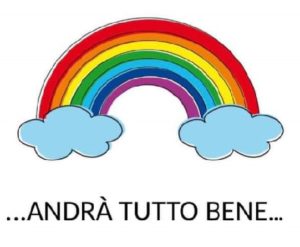 arcobaleno andrà tutto bene