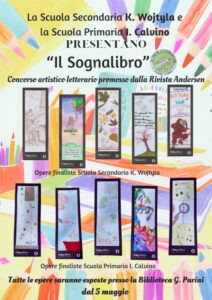il sognalibro, locandina con le immagini dei sognalibri che partecipano al concorso