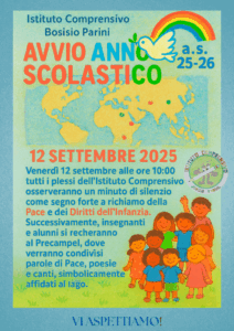 Avvio anno scolastico 2025/2026 - 12 settembre, alle ore 10.00 manifestazione al precampel