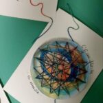 il disegno di un medaglione composto da fili